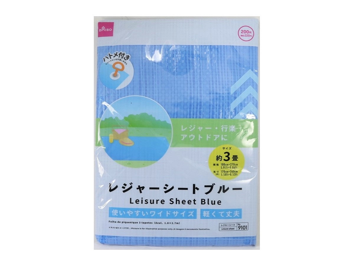 Leisure Sheet 3 Tatami Mats Blue 5.91ft - 8.86ft