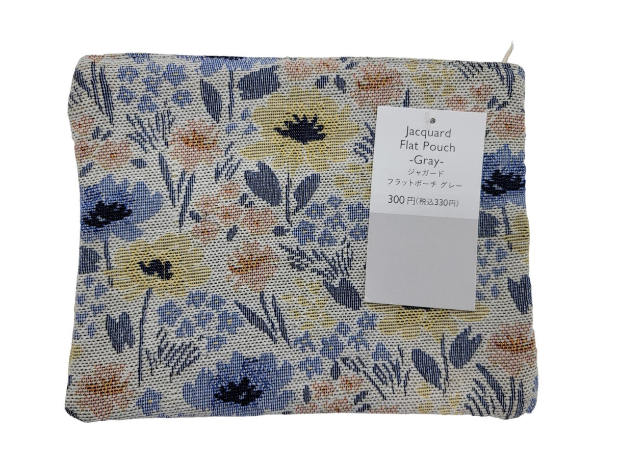 Jacquard Flat Pouch Grey