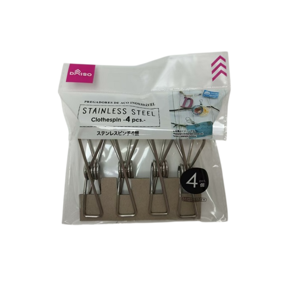 Stainless Steel Clothespin 4 pcs