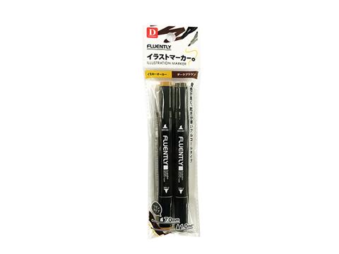 Illust Marker Yellow Orcer/Dark Brown