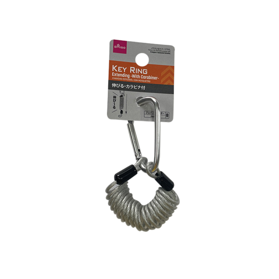 Extending Key Ring with Carabiner