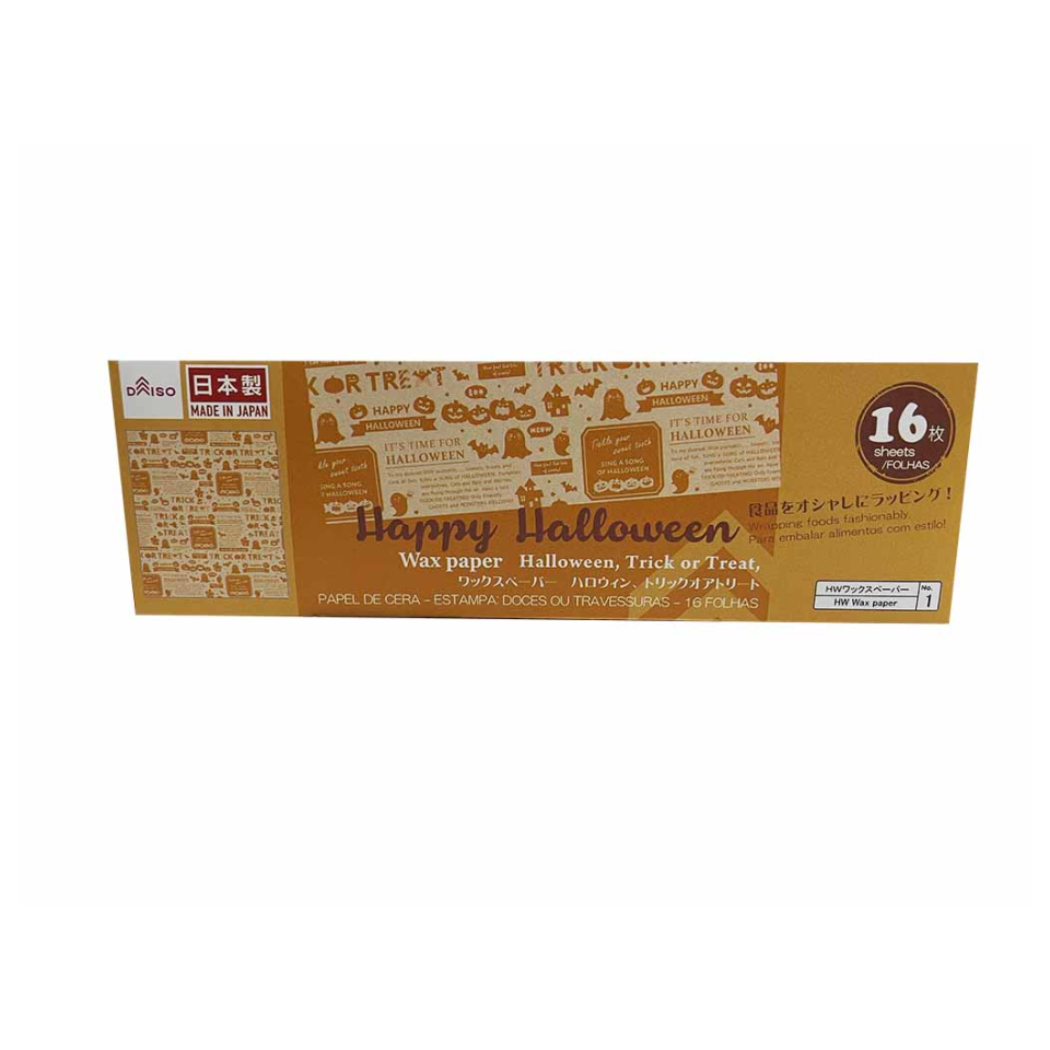 Halloween Waxpaper Trick or Treat 16 Sheets