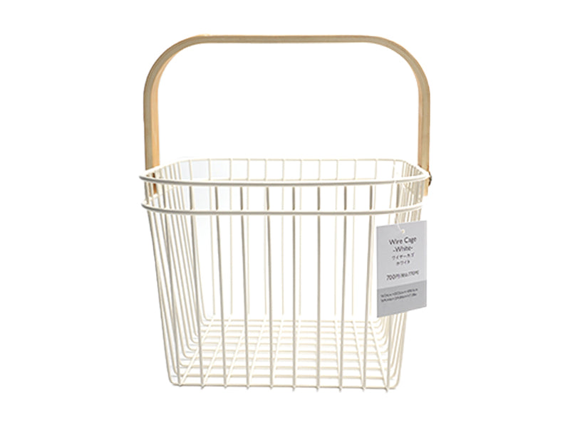 Wire Cage White 24cm x 25cm x 18.5cm