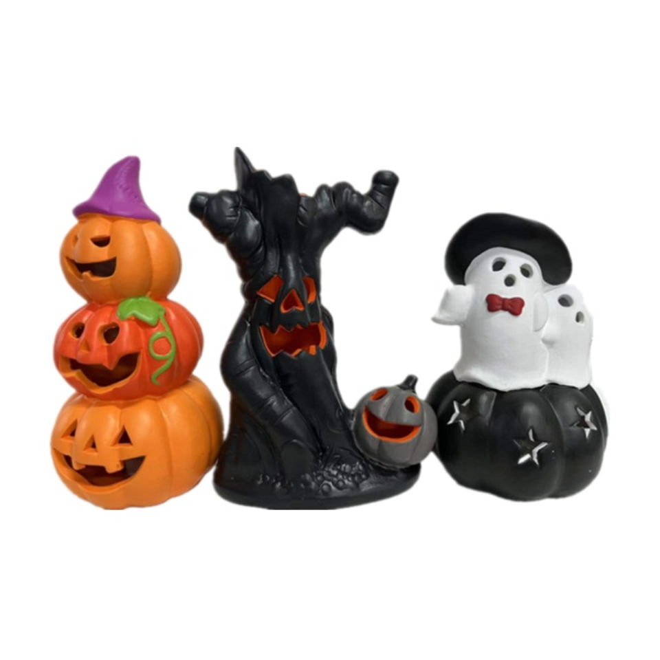 Halloween LED Ornament Pumpkin Ghost Dead Tree