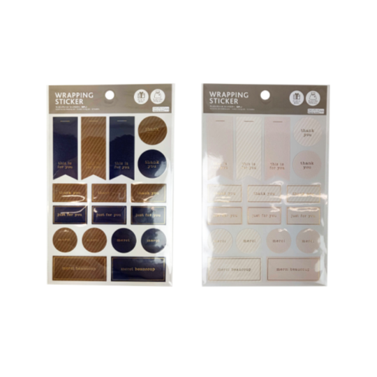 Wrapping Sticker Chic Color Hot Stamping