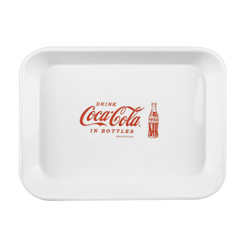 Square Porcelain Plate Coca Cola 20.5cm x 15cm x 2.9cm
