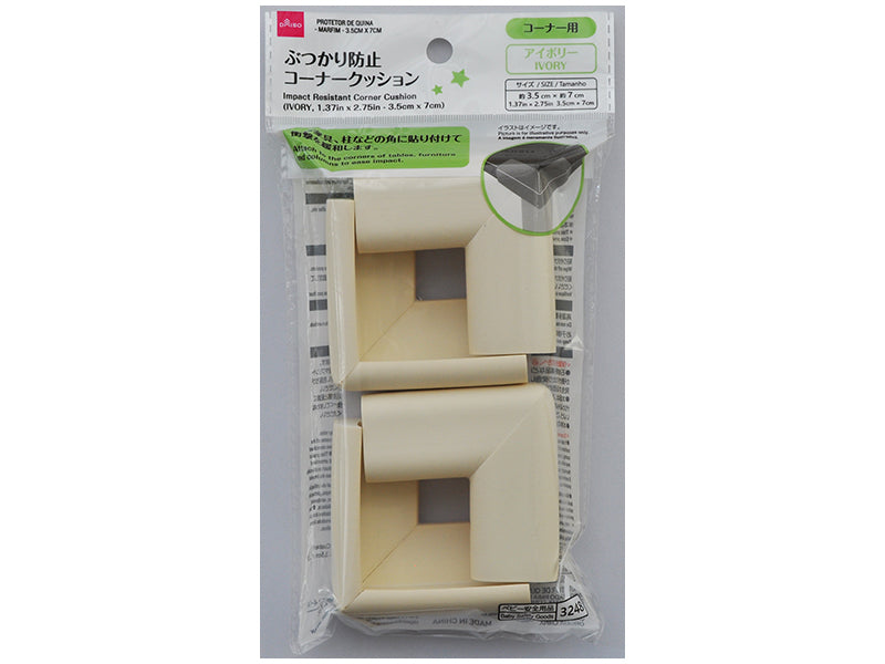 Impact Resistant Corner Cushion Ivory 3.5cm x 7cm