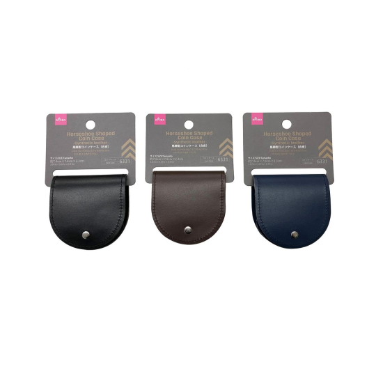 Horse Shoe Shaped Coin Case Synthetic Leather