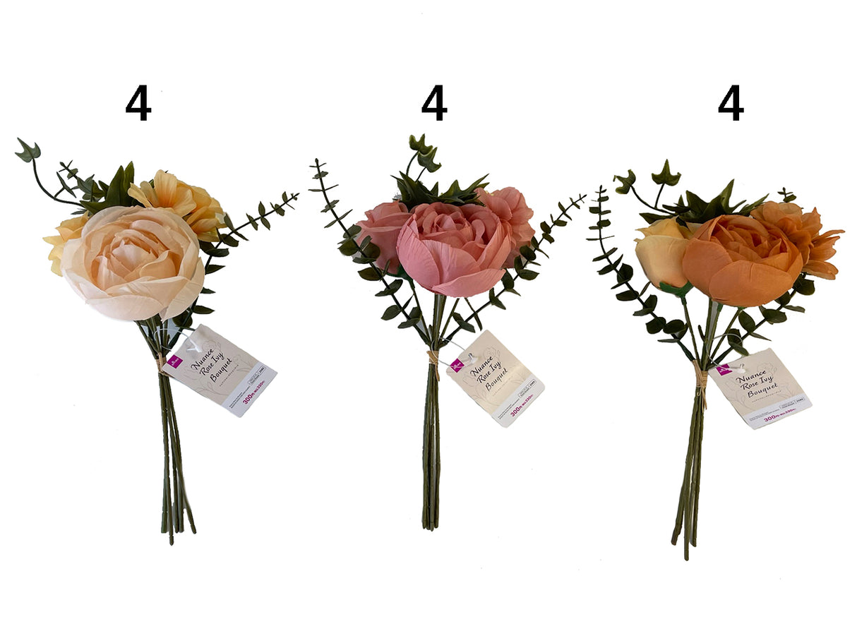 Nuance Rose Ivy Bouquet