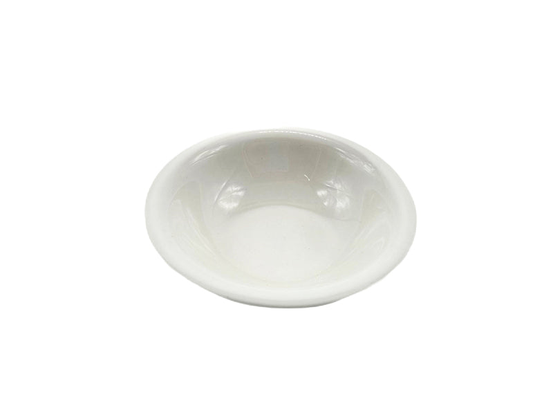 White Tableware Curved Edge Bowl New Born China 13.5cm