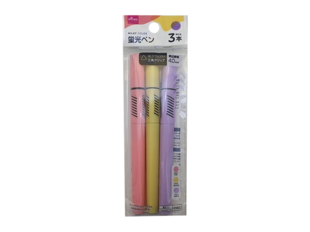 Fluorescent Pen Water Based Ink Triangle Grip 4mm