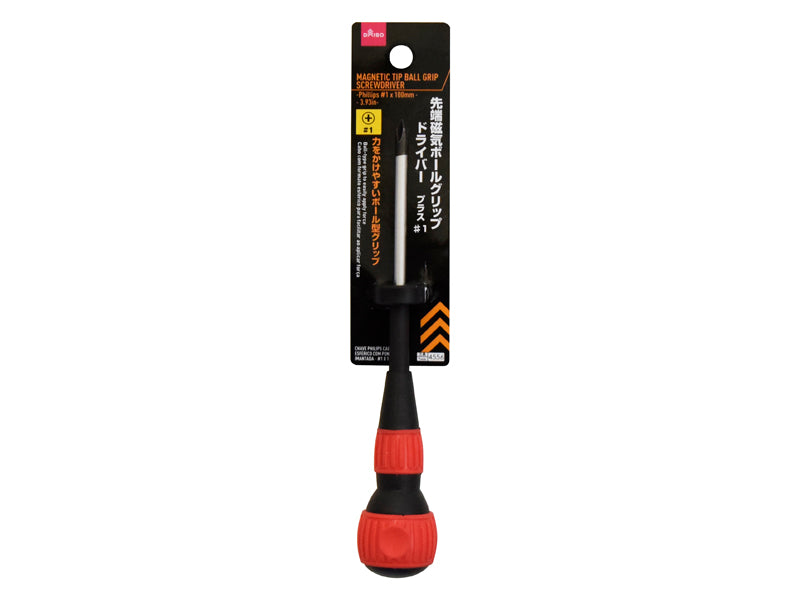Magnetic Tip Ball Grip Screwdriver Phillips #1 100mm