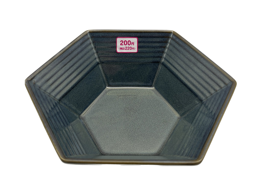 Hexagon Bowl Blue 7.48in