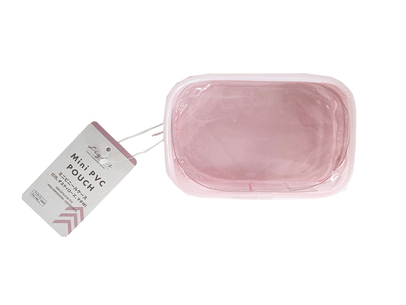 Mini PVC Pouch with Gusset Dusty Rose