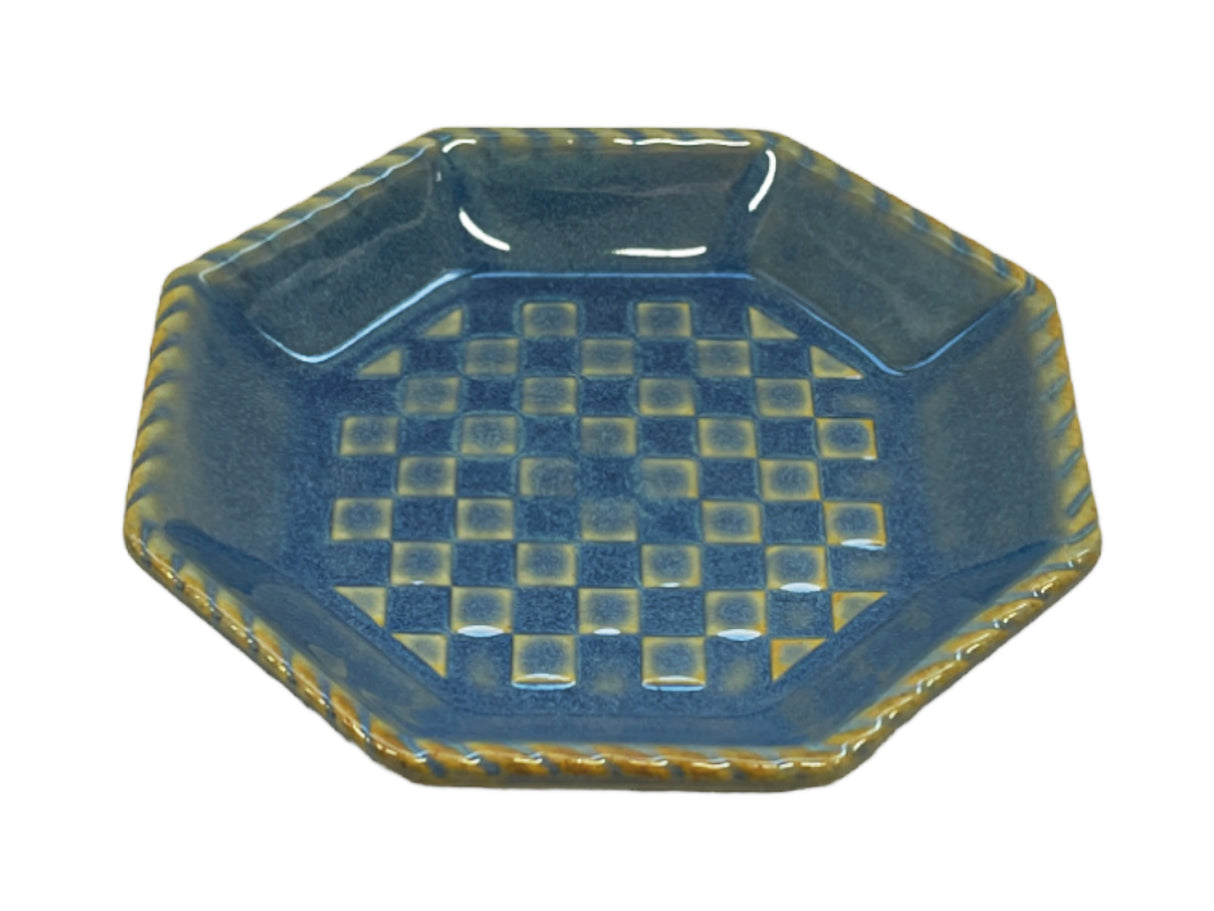 Mini Plate - Octagonal - Blue - 2.95in - 7.5cm