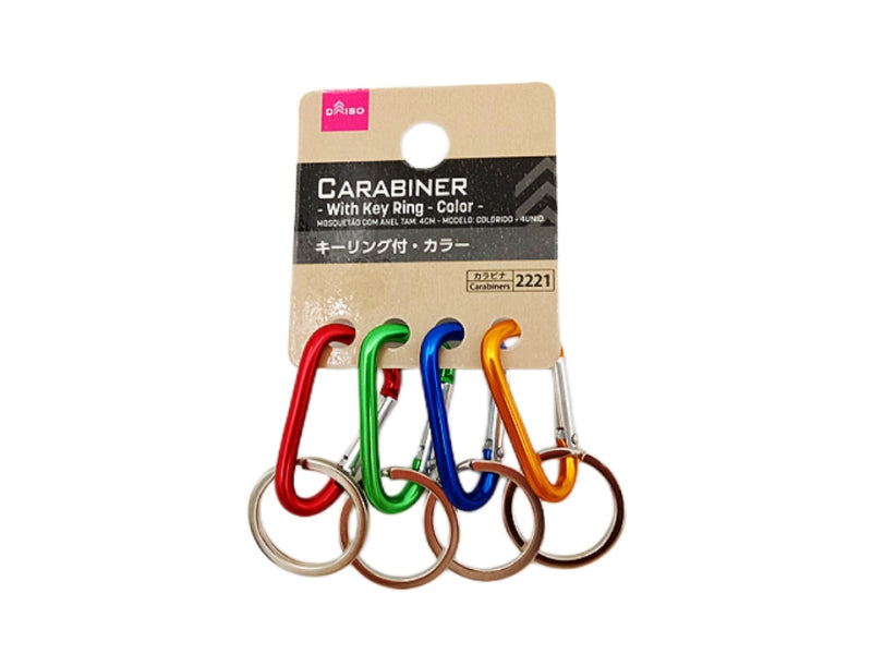 Carabiner with Key Ring 4cm