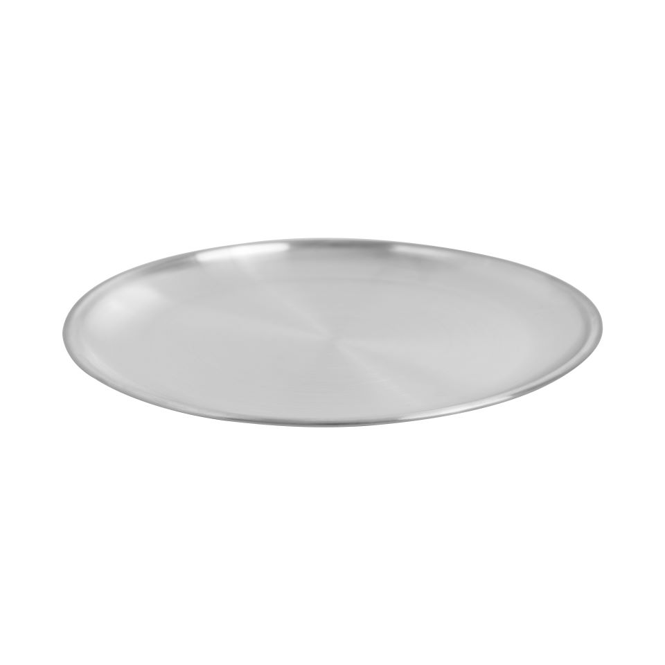 Interior Rounded Tray Silver Color 20cm x 20cm x 1.4cm