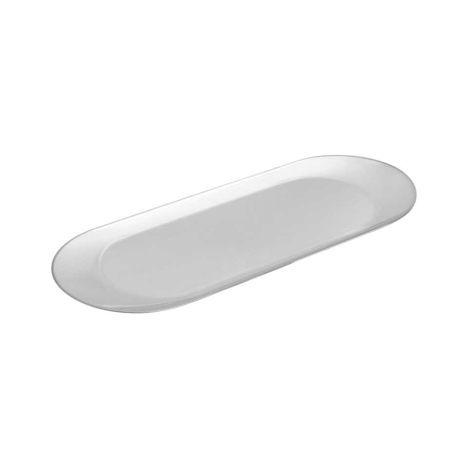 Interior Oval Tray Silver Color 22.4cm x 9.2cm x 0.9cm