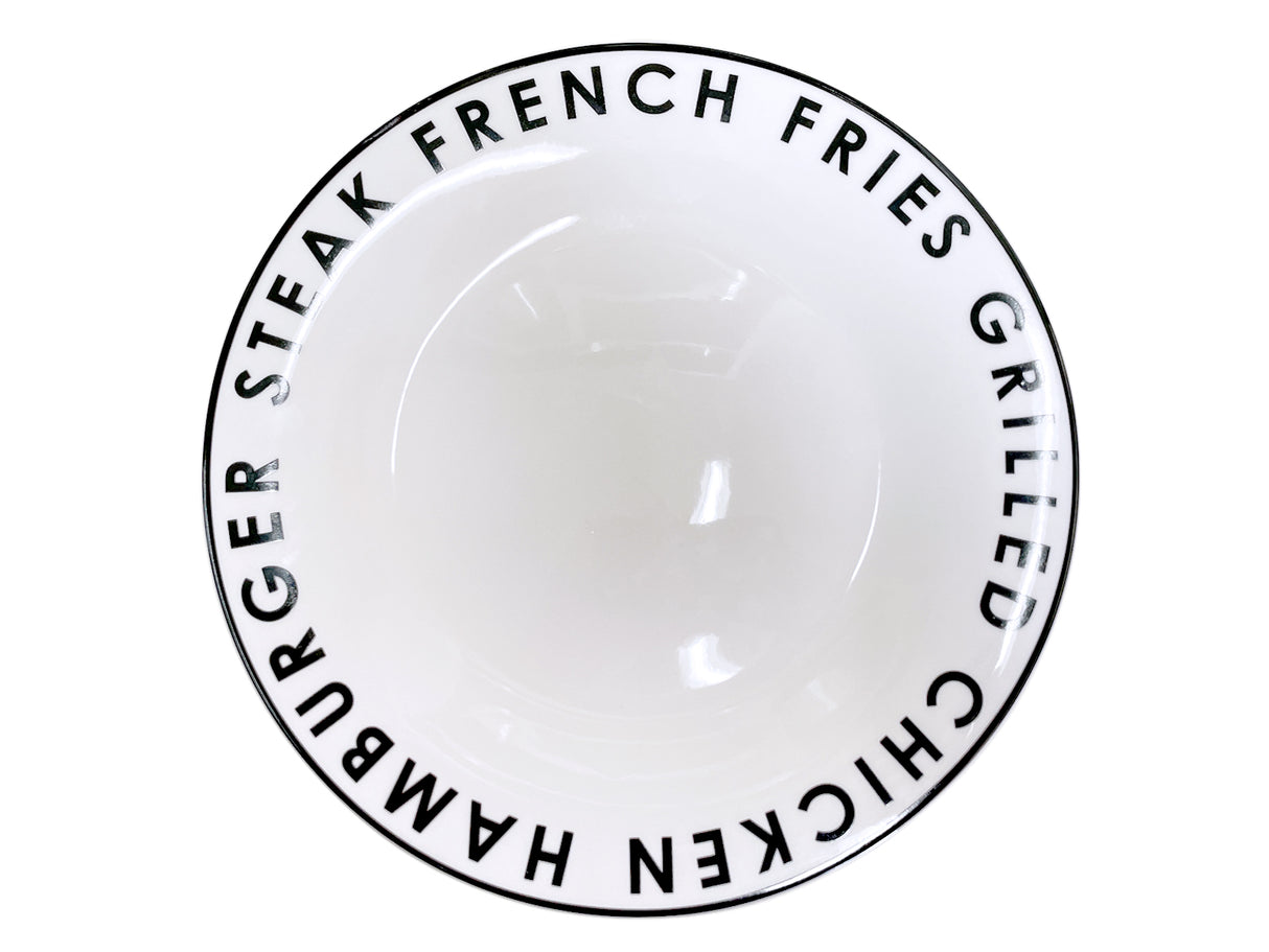 Plate Black Logo 22.5cm