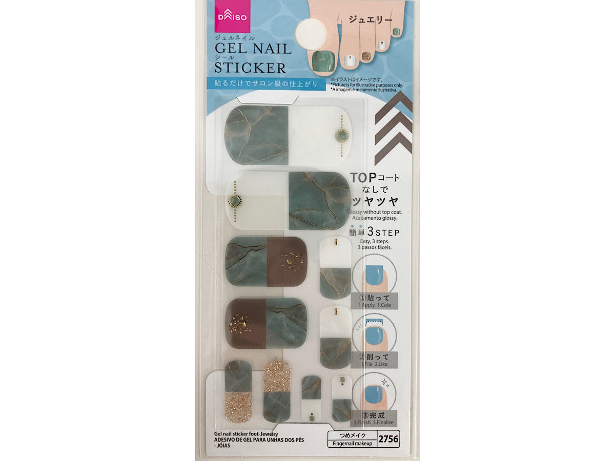 Gel Nail Sticker Foot Jewelry