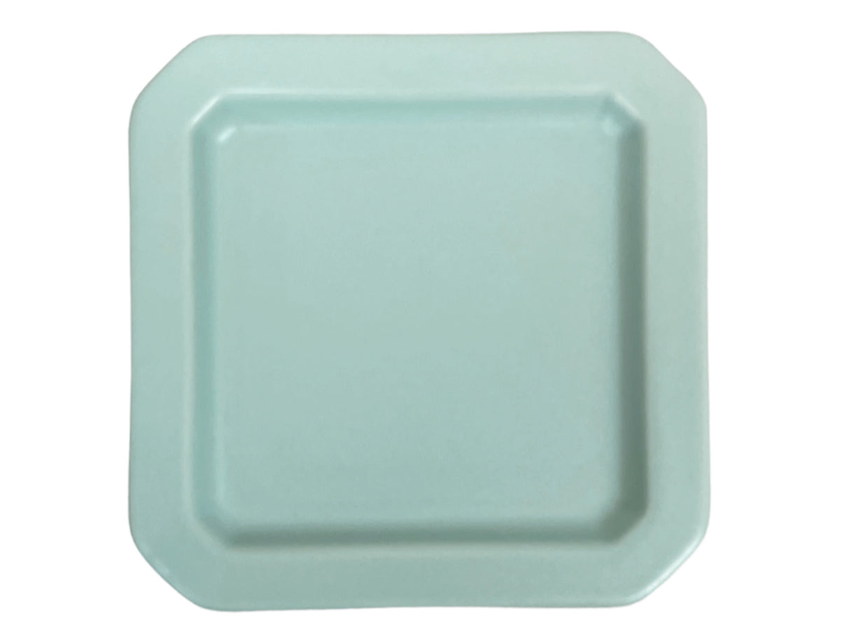 Square Plate Sugary Color Light Mint 11cm