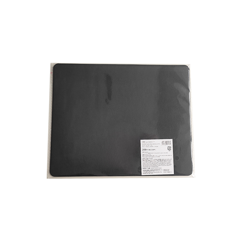Faux Bull Leather Reversible Mouse Pad Black Light Brown