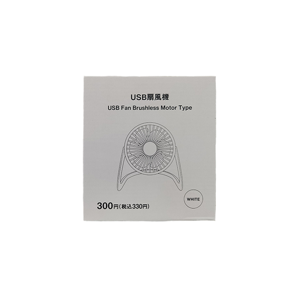 Fan USB Plastic Brushless Motor Type White