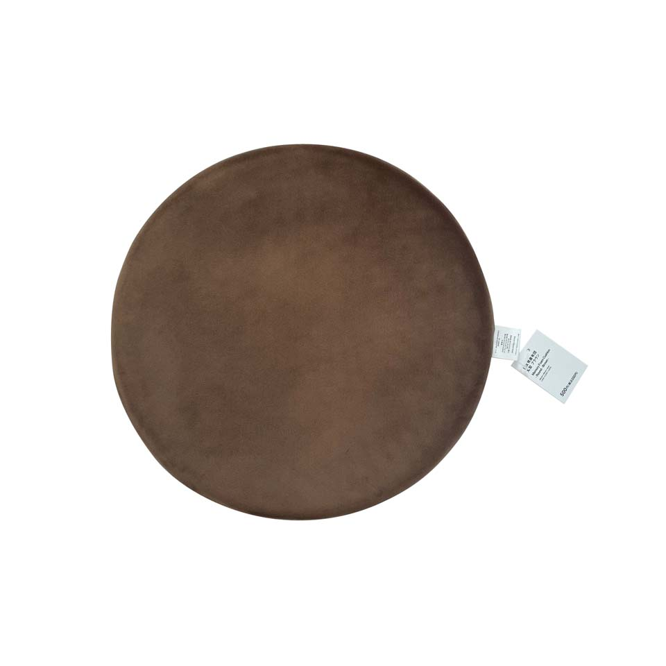 Memory Foam Cushion Round Brown