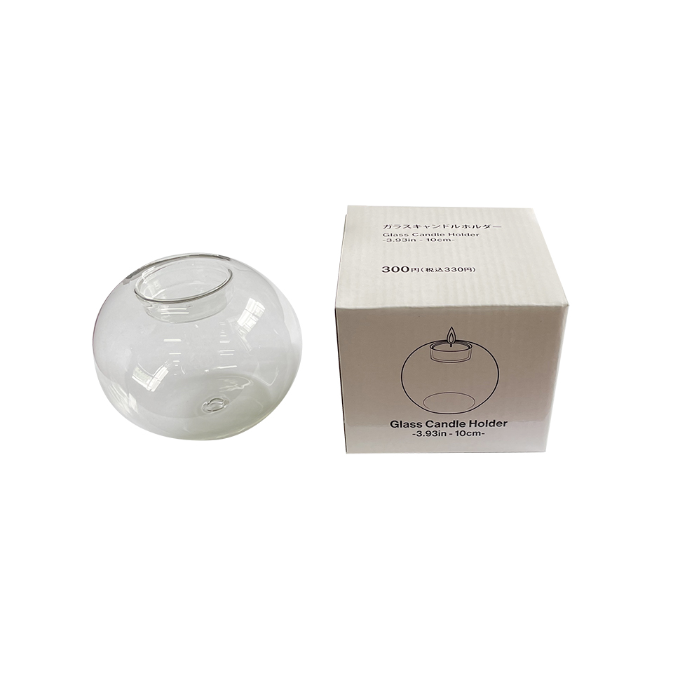 Glass Candle Holder 10cm
