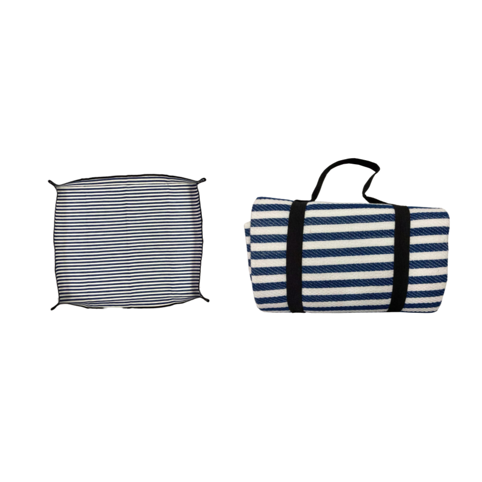 Sandproof Picnic Mat with Snaps Striped Pattern 4 85cm x 1m
