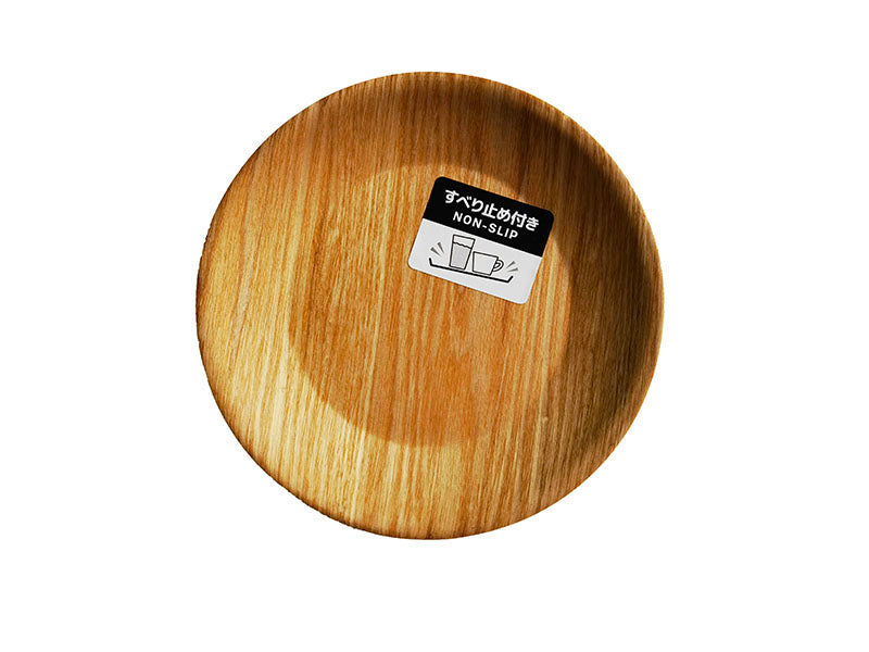 Wooden Tray Round NonmSlip 16cm