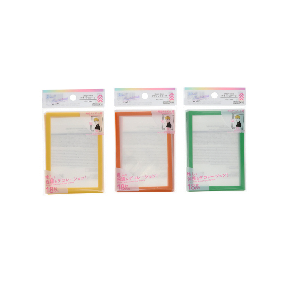 Design Sleeve Color Yellow Orange Green 18pcs