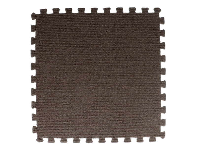 Puzzle Mat Carpet Type Brown
