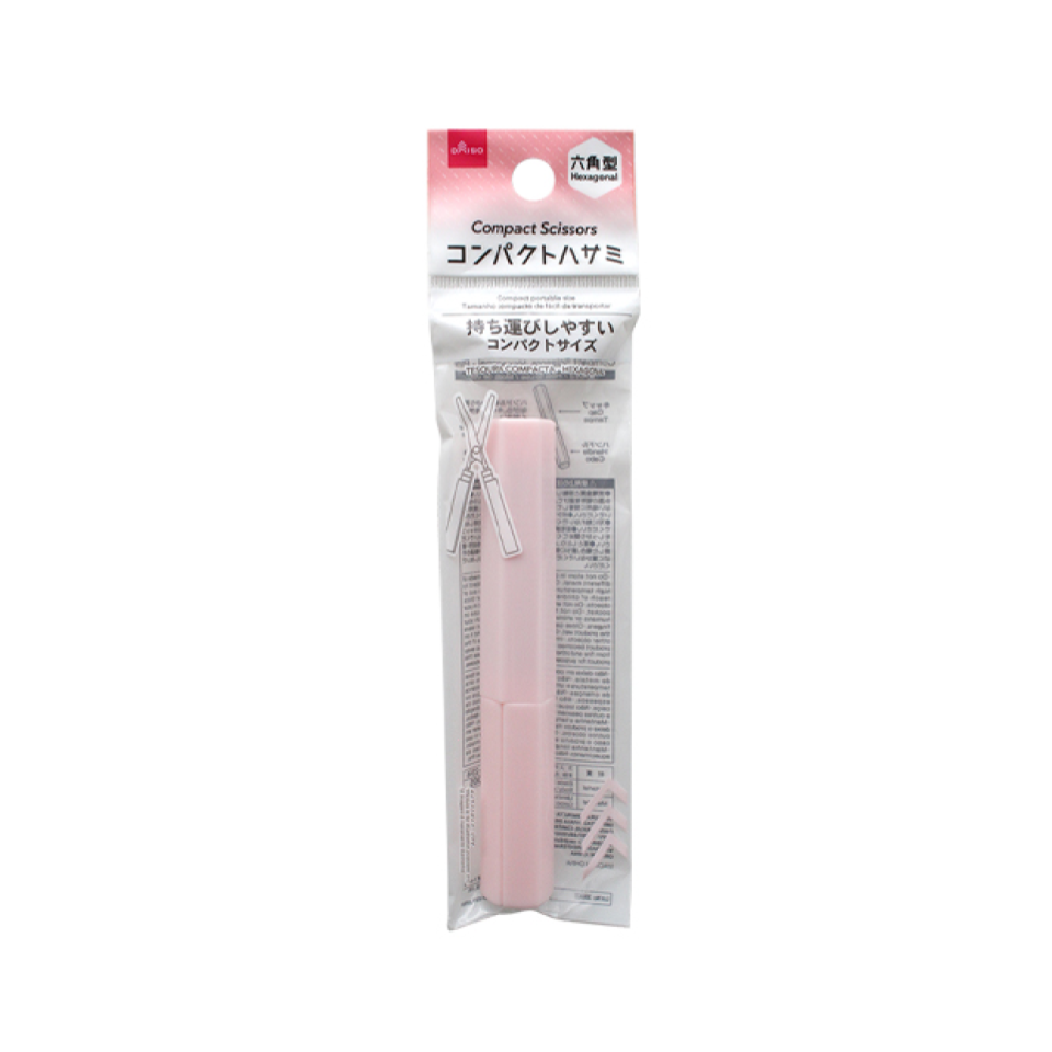 Compact Scissors Hexagonal Pink