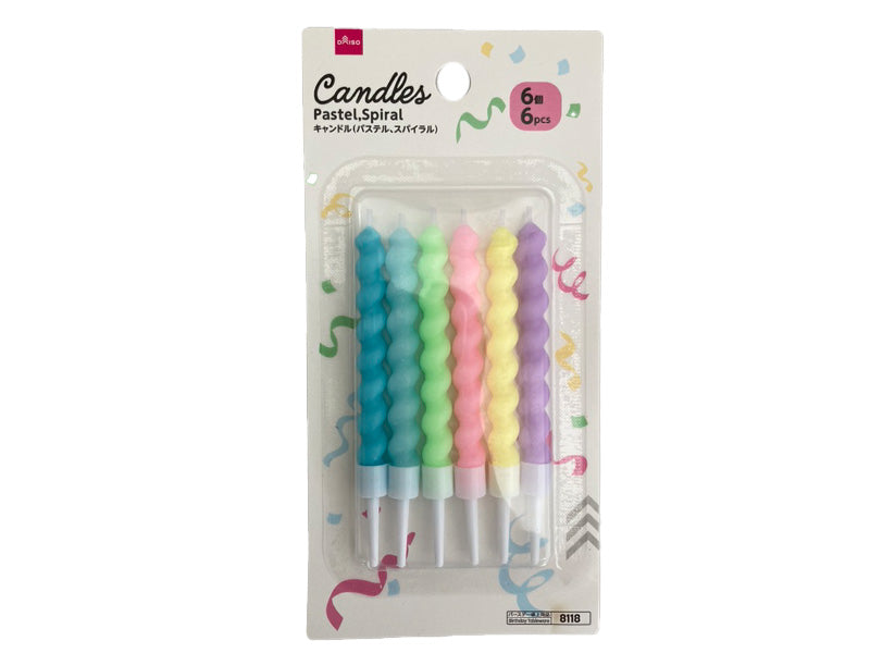 Candles Pastel Spiral