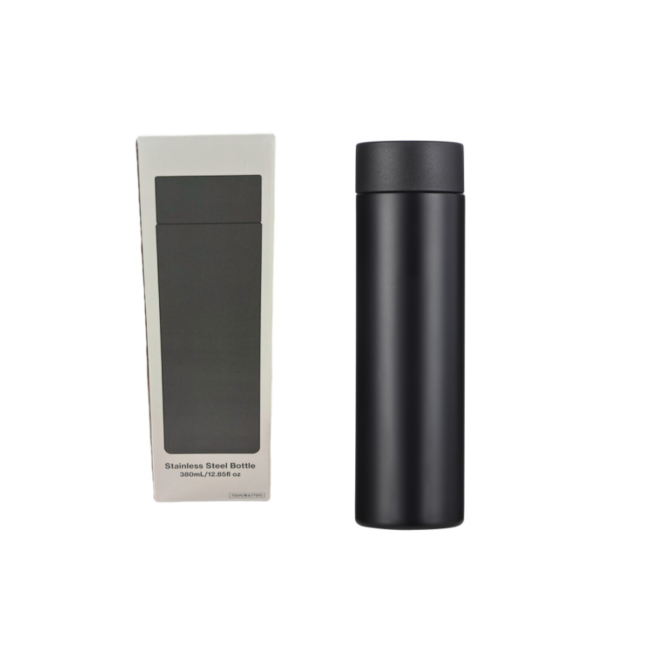 Stainless Steel Bottle Black 380ml