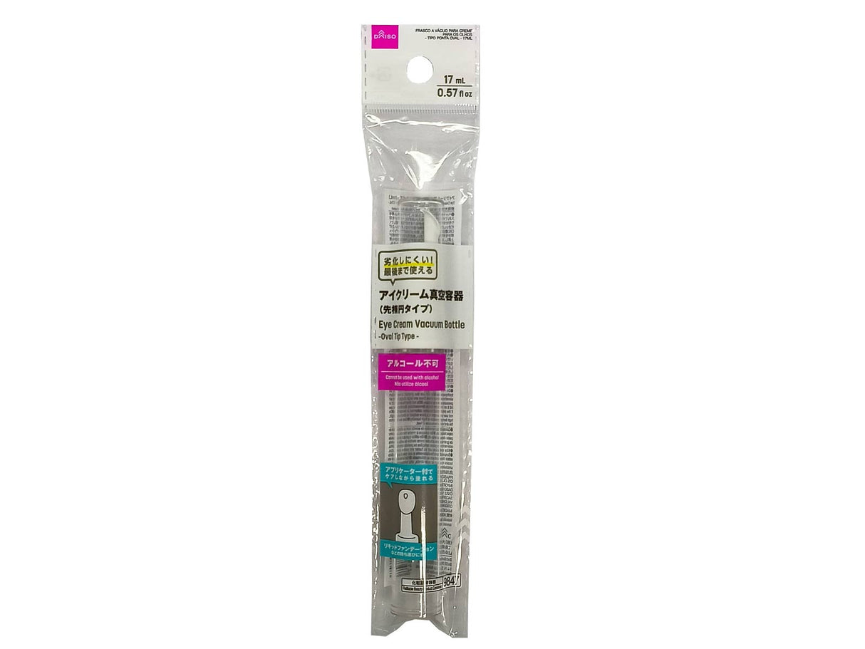 Eye Cream Vacuum Bottle Oval Tip Type 17ml