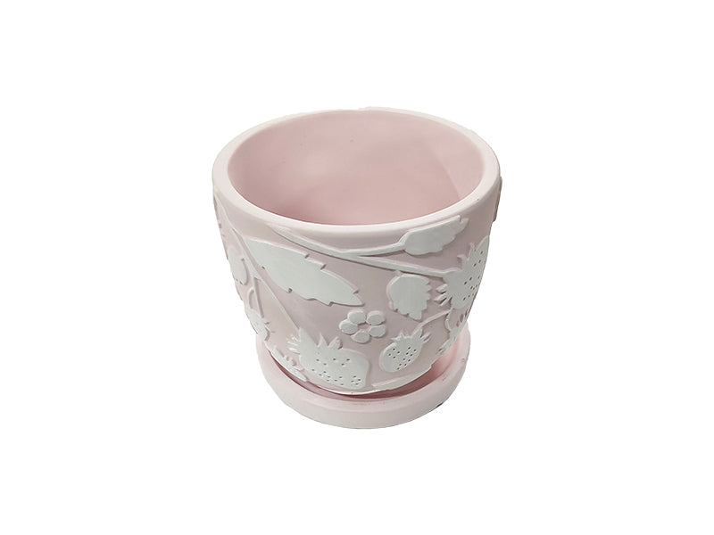 Planter Bowl Pink Strawberry