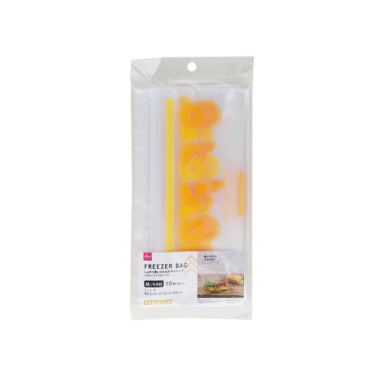 Gusseted Double Zipper Freezer Bags Fresh Fruits 8.66 in x 8.26in x 1.57in