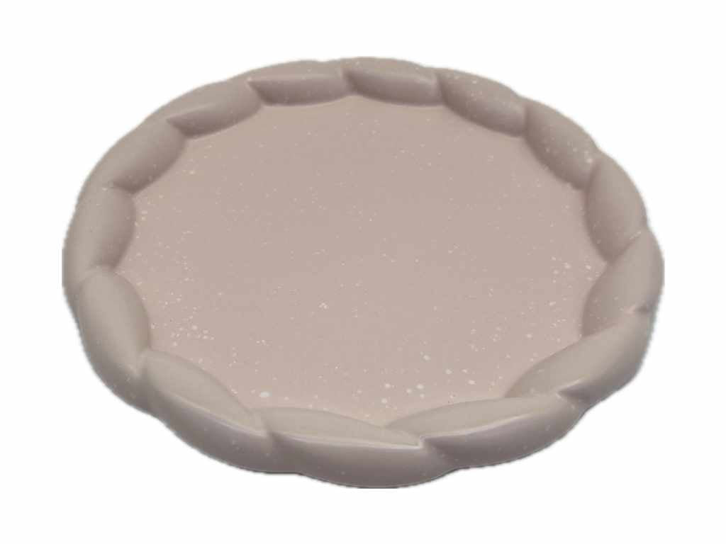 Plate Fluffy 18.5cm Pink