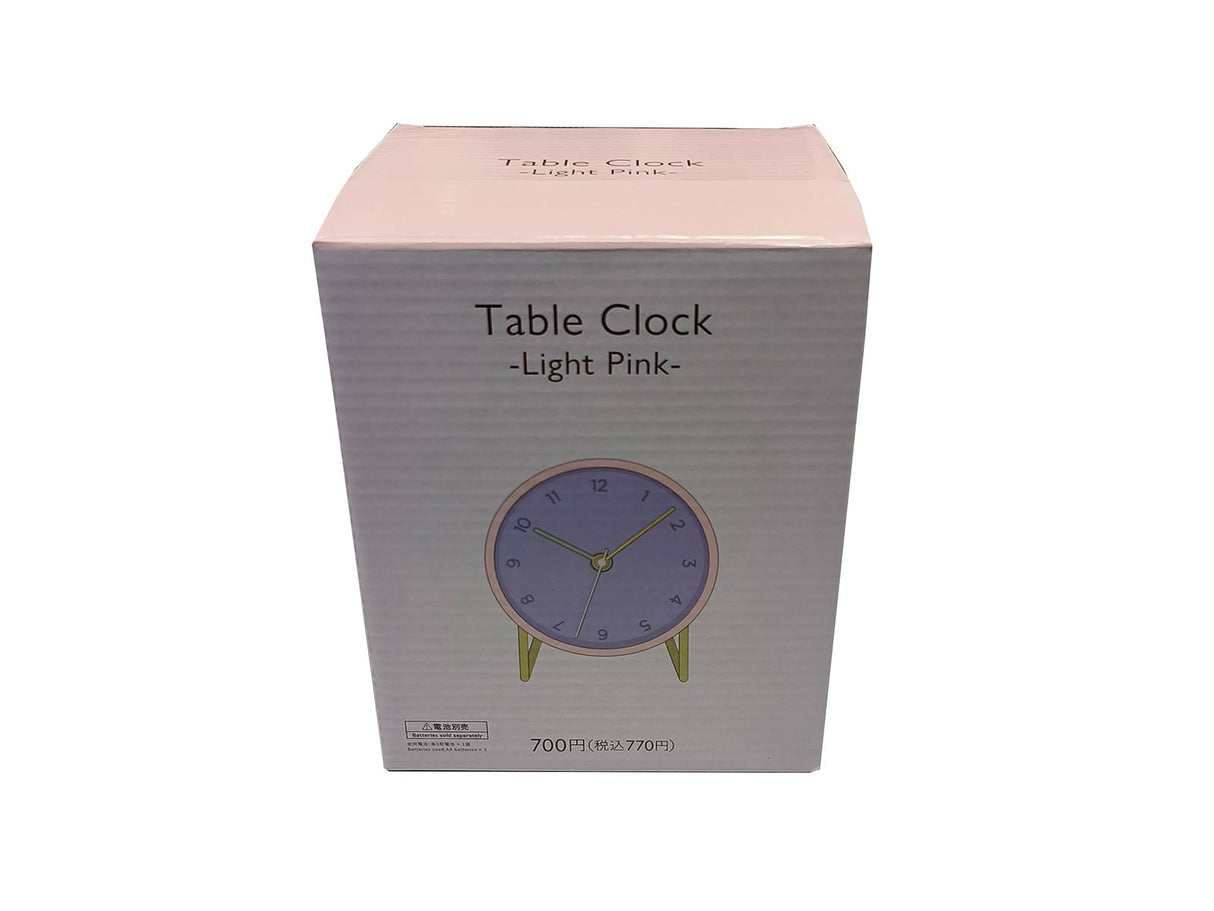 Table Clock Light Pink