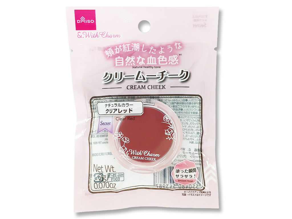 &.WithCharm Cream Cheek Clear Red