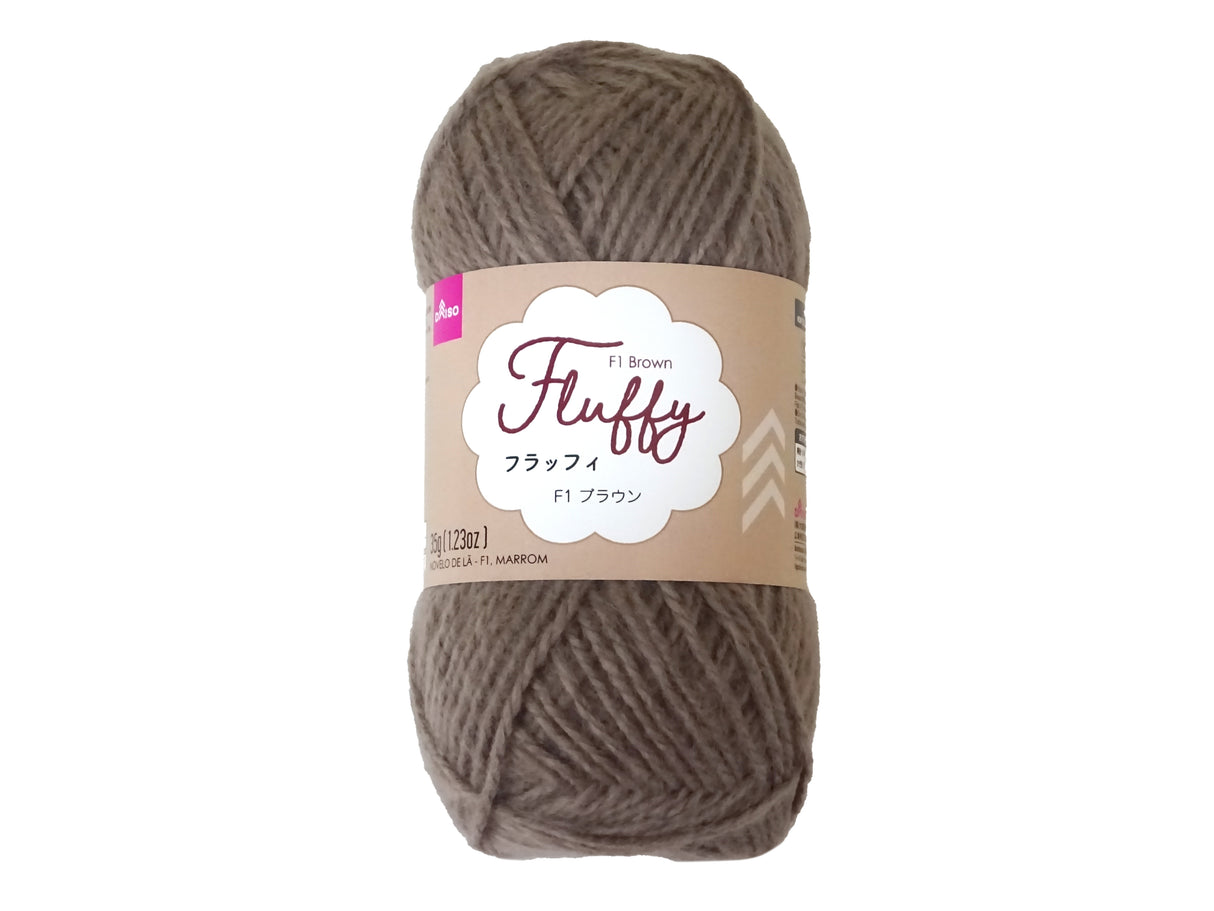 Yarn Fluffy Brown