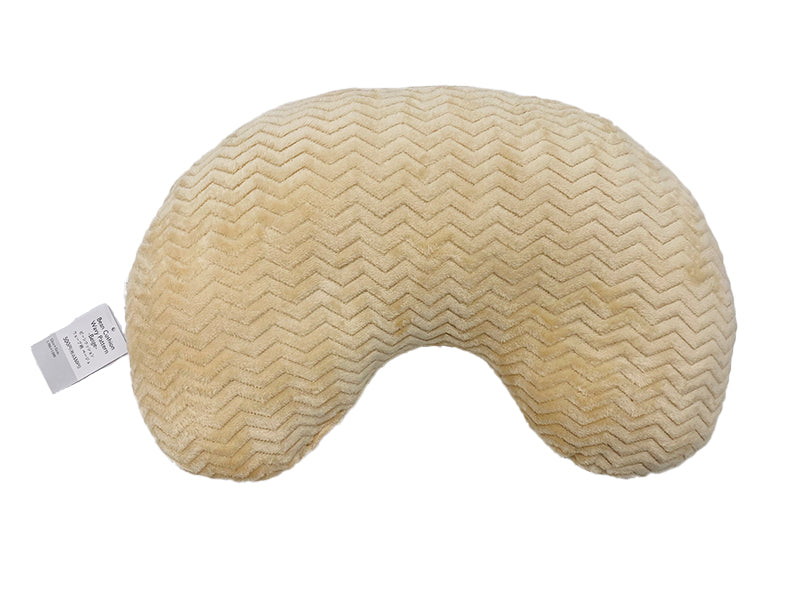 Bean Cushion Wavy Pattern Beige Big Size
