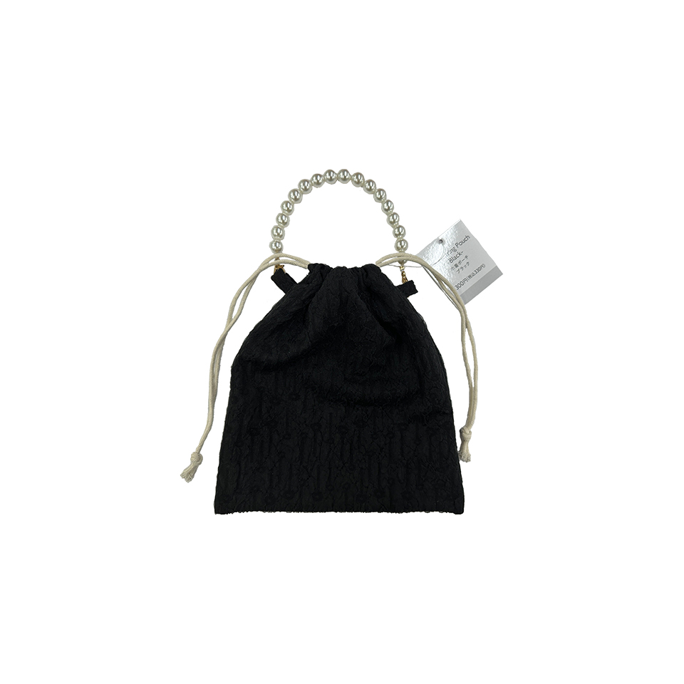 Drawstring Pouch Black