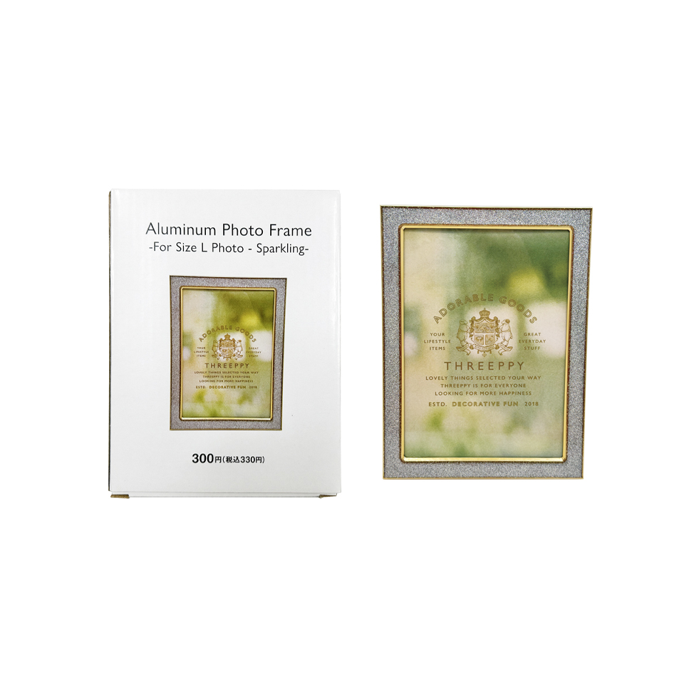 Aluminum Photo Frame for Size L Photo Sparkling