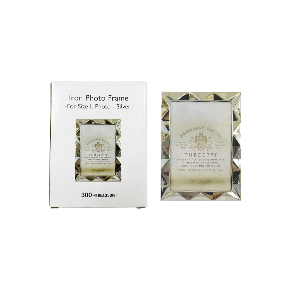 Iron Photo Frame for Size L Photo Silver