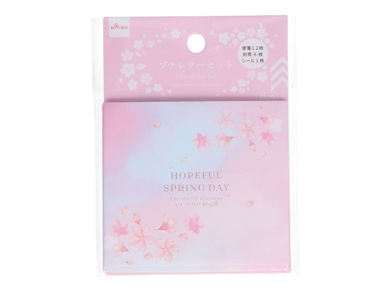 Mini Letter Set Cherry Blossom