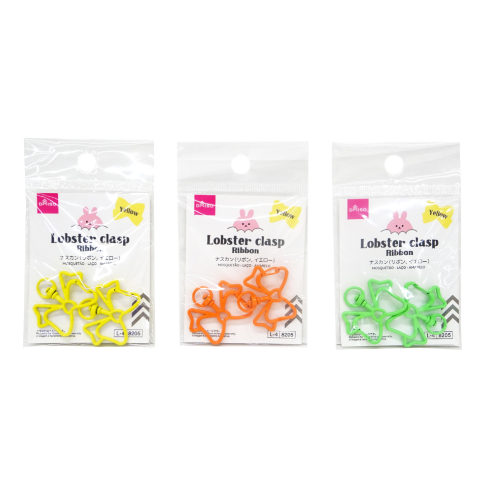 Lobster Clasp Ribbon Yellow Orange Green