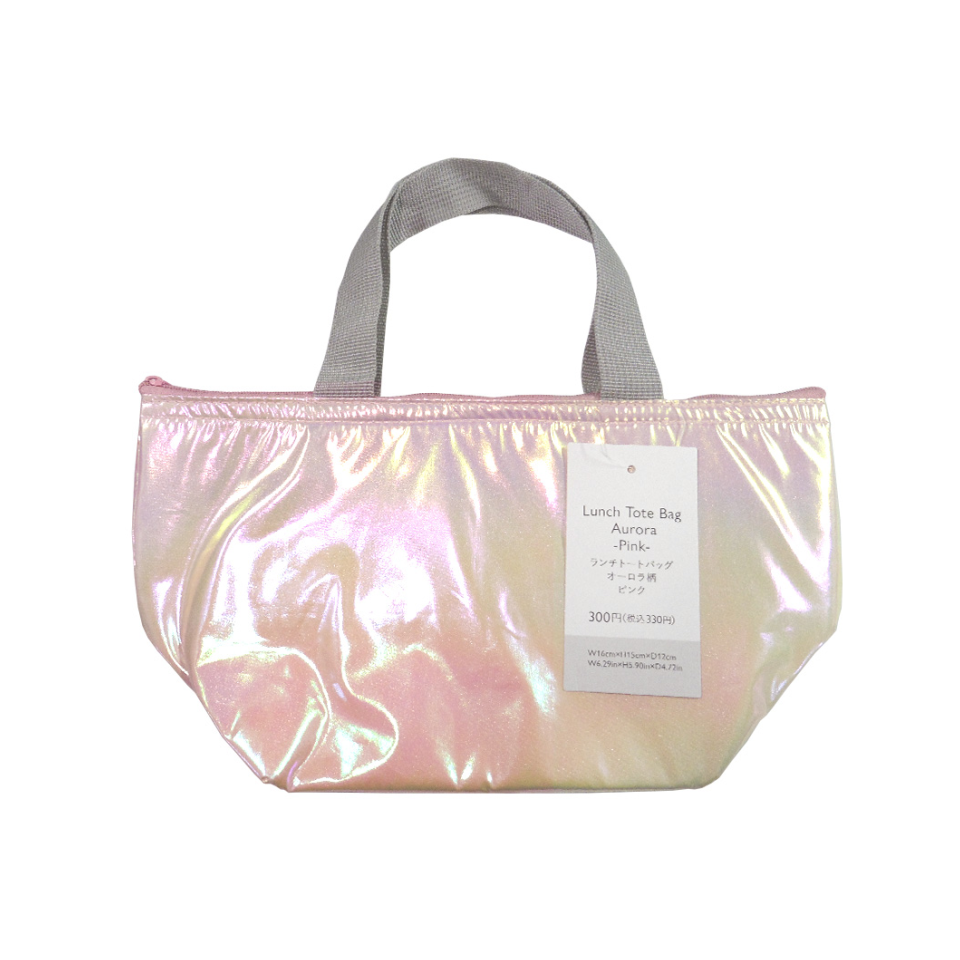 Lunch Tote Bag Boat Shaped Aurora Pink